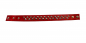 Preview: rotes Lederhalsband schmal Spitzen Pyramiden Ledapol 5827 Dreiecke Choker Collar