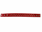 Preview: rotes Lederhalsband schmal Spitzen Pyramiden Ledapol 5827 Dreiecke Choker Collar