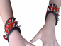 Preview: rote spikes armband