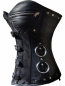 Preview: plus size corset Cup B C D DD genuine leather breast zipper lacing NEW 039