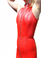 Preview: dress calf-length women wear corset genuine leather harness dress steel bones long red WLI 2279 red