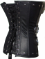 Preview: plus size corset Cup B C D DD genuine leather breast zipper lacing NEW 039