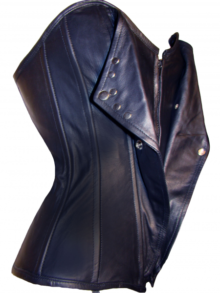  Schwarzer Herren Korsett Body Modell ROG 018 Rena Dreams  genuine leather men corset