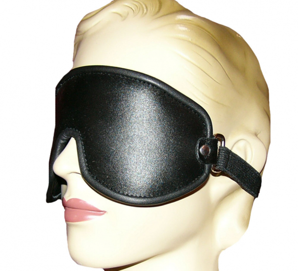 Schlaf Flug Nacht Tag Augen Maske Brille schwarzes echtes Leder Ledapol 5059